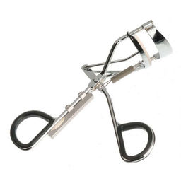 Zinger Зажим для ресниц металлический с резиновыми ручками / Classic EYE-111, серебристый  фото 2