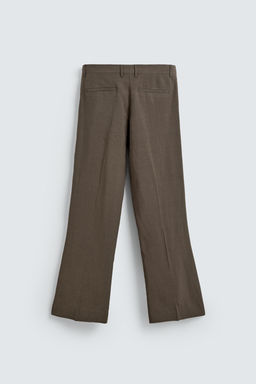 PANTAL?N REGULAR FIT TRAJE 100% LINO / Aceite - Zara фото 8