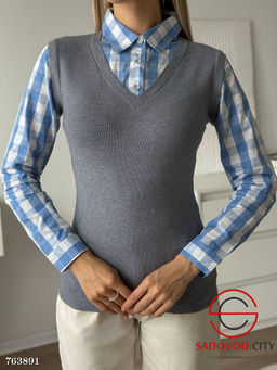 Рубашка в клетку женская - Fiona фото 5