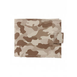 Портмоне мужское Croco-ПР-908 натуральная кожа 3 отд, 3 карм, бежевый флотер камуфляж (127) 264749  фото 2