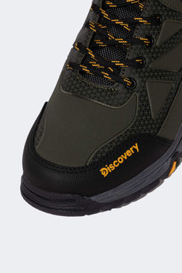 Мужские трекинговые туфли из искусственной кожи с зубчатой подошвой и шнуровкой Discovery Channel - Defacto фото 6