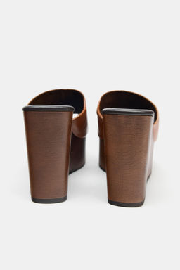 LEATHER WEDGE - Zara фото 18