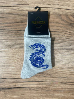 C1123 Носки, 1 пара СВ_СЕРЫЙ