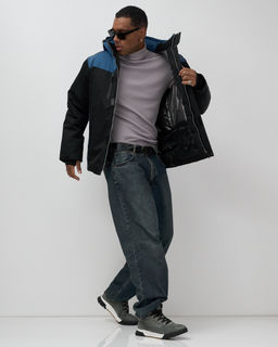 Горнолыжная куртка мужская зимняя черного цвета 7611Ch - Mtforce фото 12