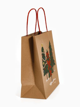 Набор подарочных пакетов «Новогодние ёлочки», 3 шт., 25×4×30.5 см, 30×40×11.5 см, 18×23×10 см