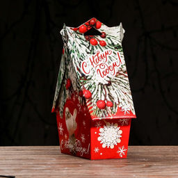 Подарочная коробка Зимний , Скворечник БОЛЬШОЙ, 17 x 9x 21,3 см - Simaland фото 3