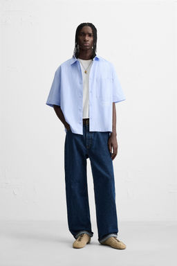 TEXT STRIPE SHIRT