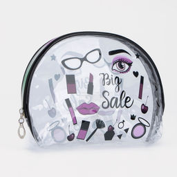Косметичка на молнии, цвет прозрачный