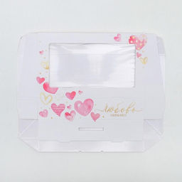 Цена за 5 шт. Кондитерская упаковка, коробка с ламинацией «Для любимых», 20 х 12 х 4 см