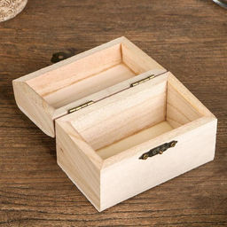 Цена за 7 шт. Шкатулка для росписи дерево прямоугольник «Орех», для творчества, декора, 9×5×6 см