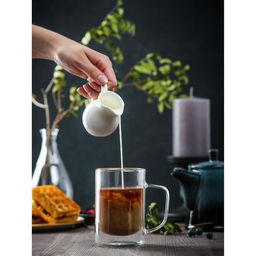 Кружка стеклянная с двойными стенками Magistro Дуо, 300 мл, 12911 см  фото 3