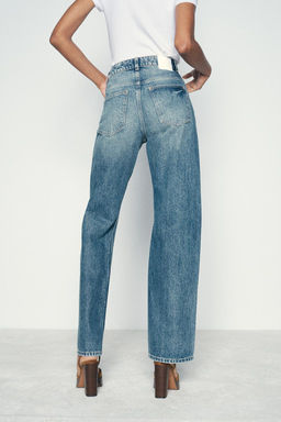 Z1975 RELAXED FIT HIGH-WAIST JEANS - Zara фото 5