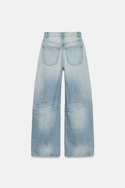 JEANS TRF EXTRA WIDE LEG TIRO ALTO / Azul claro - Zara фото 7