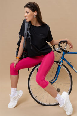 Брюки лосины укороченные спорт - Almando melado фото 5