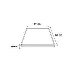 ULP-6060 36W/3950К IP40 SCHOOL ECO WHITE Светильник светодиодный потолочный универсальный. Белый свет (3950K). 5250Лм. Корпус белый. В комплекте с и/п. ТМ Uniel.