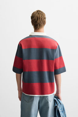 STRIPED KNIT POLO SHIRT - Zara фото 4