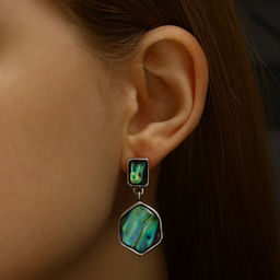 Серьги «Галиотис» абстракт