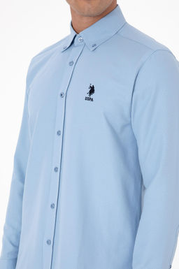 Erkek A__k Mavi Uzun Kollu G_mlek Sepette S_rpriz _ndirim - U.s. polo assn фото 7
