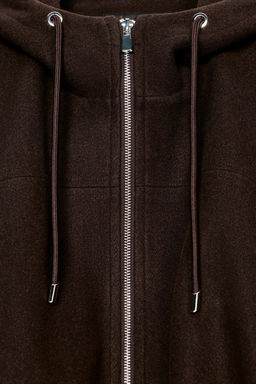 OVERSIZED SOFT HOODED BOMBER JACKET - Zara фото 9