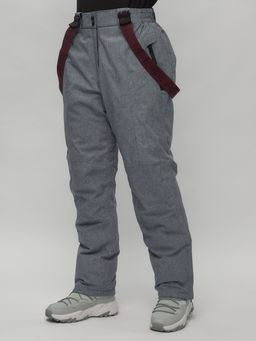 Горнолыжный костюм женский большого размера фиолетового цвета 02272-3F