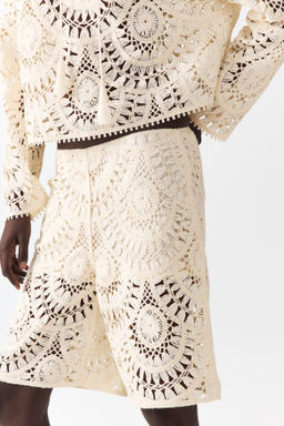 Bermudas efecto crochet - H&m фото 4