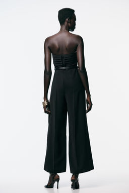 CREPE BUSTIER JUMPSUIT WITH BELT - Zara фото 6
