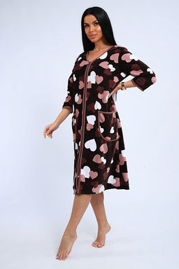 Халат велюровый на молнии (941-6) - Плиона фото 138