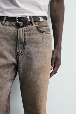 JEANS BAGGY FIT / Gris / Tostado