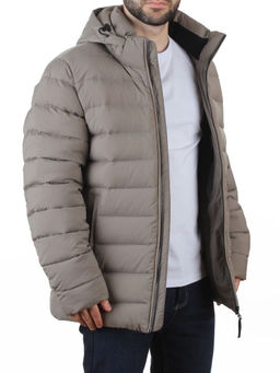 6276 GRAY Куртка мужская зимняя (200 гр. холлофайбер)