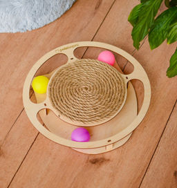 Развивающая игрушка для кошек "Круг" с канатной когтеточкой 29оп66 sh-07334