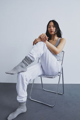 Pantalon de chandal en mezcla de algodon