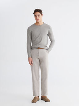 Bisiklet Yaka Uzun Kollu Erkek Ti??rt