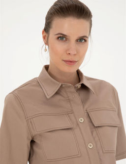 Bej Crop Top K_sa Kollu G_mlek - Pierre cardin фото 2