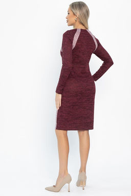 Платье трикотажное Елея (бордовое) П14589-10М