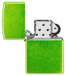 Зажигалка ZIPPO с кислотным зеленым покрытием | Lurid 24513  фото 4