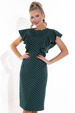 Платье Барселоника (горох изумрудный)