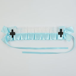 Карнавальная повязка Лолита цвет голубой с белым кружевом - Simaland фото 3