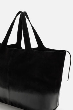 LACQUERED LEATHER SHOPPER BAG - Zara фото 5
