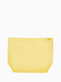 Цена за 3 шт. Косметичка для бассейна с застёжкой зип-лок, без рисунка, прозрачная/жёлтая