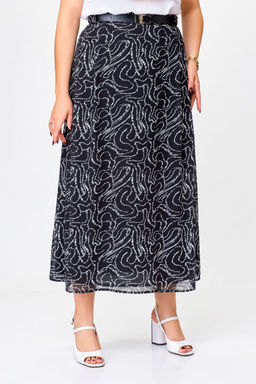 Блуза Swallow 803.2 черный+серебряный узор фото 185