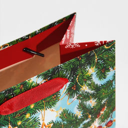 Пакет подарочный новогодний ламинированный «Котёнок», MS 18 х 23 х 10 см