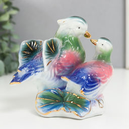 Фигурка керамика «Уточки-мандаринки цветные», 11×7×11.5 см