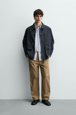RELAXED FIT PARKA WITH FIREMAN CLASPS - Zara фото 10