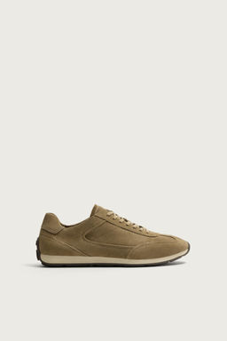 ZAPATILLA PIEL CASUAL / Marr?n Arena