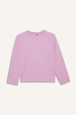 Oversize Geni_ Kal_p Bisiklet Yaka Ta_l_ Sweatshirt K_z _ocuk - Defacto фото 5