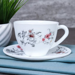 Чайный набор 12 предметов 220 мл / GB220/GD55-6A (7004) /уп 8/ Серый кустик - Галеонтрейд фото 4