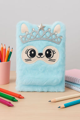 Блокнот плюшевый Princess cat, mix, 21х14,5 см, плотность 80 гр.