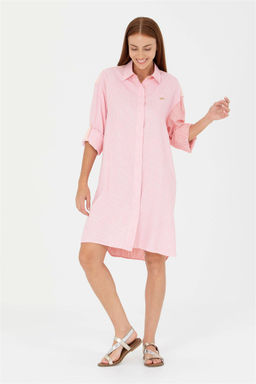 U. S. Polo Assn Женское розовое тканое платье - U.s. polo assn фото 8