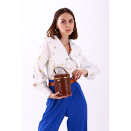 Кросс-боди на молнии, цвет коричневый - Simaland фото 4