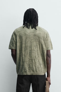 POLO PUNTO RELAXED FIT JACQUARD / Verde - Zara фото 3